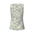 thumbnail image 5 of Fotbe Daisies Flowers Womens Loose Fit Casual Flowy Slim-Fit Tank Tops Athletic Round Neck Trendy Sleeveless Summer Tops for Gym and Yoga-XX-Large, 5 of 9