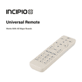 thumbnail image 2 of Incipio Universal TV Remote Control with Bright Colors – Easy-to-Find, User-Friendly Design, Compatible with Most TV Brands & Streaming Devices, 2 of 9