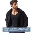 thumbnail image 5 of MANIFIQUE Short Sleeve Compression Shirt Men, Shapewear Mens Tank Top , Athletic Workout Shirts, 5 of 7