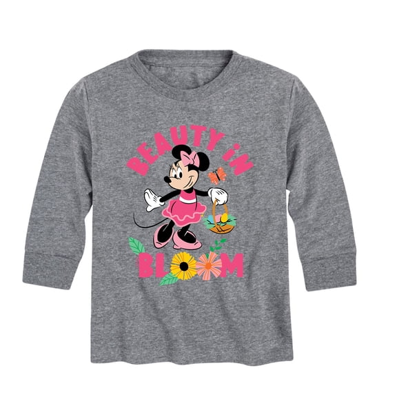 Mickey & Friends - Minnie Beauty In Bloom - Youth Long Sleeve Graphic T-Shirt