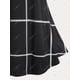 thumbnail image 4 of Camiseta en Talla Extra con Estampado de Cuadricula Rosegal Camisetas tallas grandes, 4 of 5