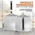 thumbnail image 2 of NutriChef 12” x 25” Aluminum Pizza Peel Durable Metal Spatula W/ Folding Handle for Easy Storage, 2 of 8