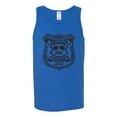 thumbnail image 2 of Burt Macklin Parks and Recreation Pop Male Graphic Tank Top, Royal, Large, 2 of 3