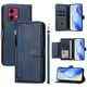 thumbnail image 3 of Funda para Motorola Moto G84 5G Cartera de Mano con Cremallera y Correa Cruzada Desmontable, 3 of 5