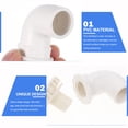 thumbnail image 4 of 2 Pcs Aquarium Pipe Connectors Elbow Fish Tank Connectors Fish Tank Elbow Tubes, 4 of 9