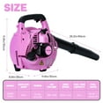 thumbnail image 2 of Fompes Cordless Leaf Blower 2-Stroke 26cc Gas Leaf Blower 380CFM 180MPH Lightweight Handheld Blower for Lawn Care Patio Dust Blowing Leaves - Pink, 2 of 14