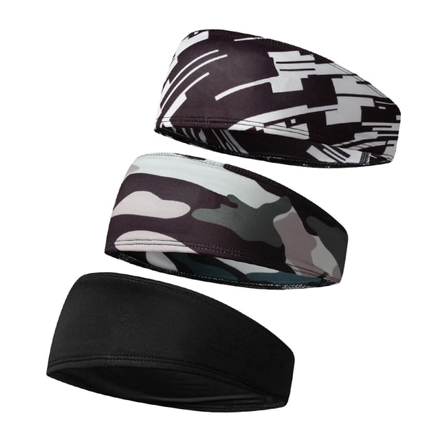 Labymos 3 Pcs Bandeaux de Sport pour Femmes Hommes Exercice Cyclisme Randonnée Tennis Basketball