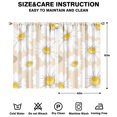 thumbnail image 2 of Soft Floral Curtains 2 Panels 42x63 Inch Rod Pocket Blackout Drapes for Bedroom, Living Room or Kitchen, 2 of 2