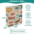 thumbnail image 5 of 3 Ring Binder 1.5 inch Round Rings with Interior Pockets Binders Organizer Office School 2Pack Summer-themed Design, 5 of 10
