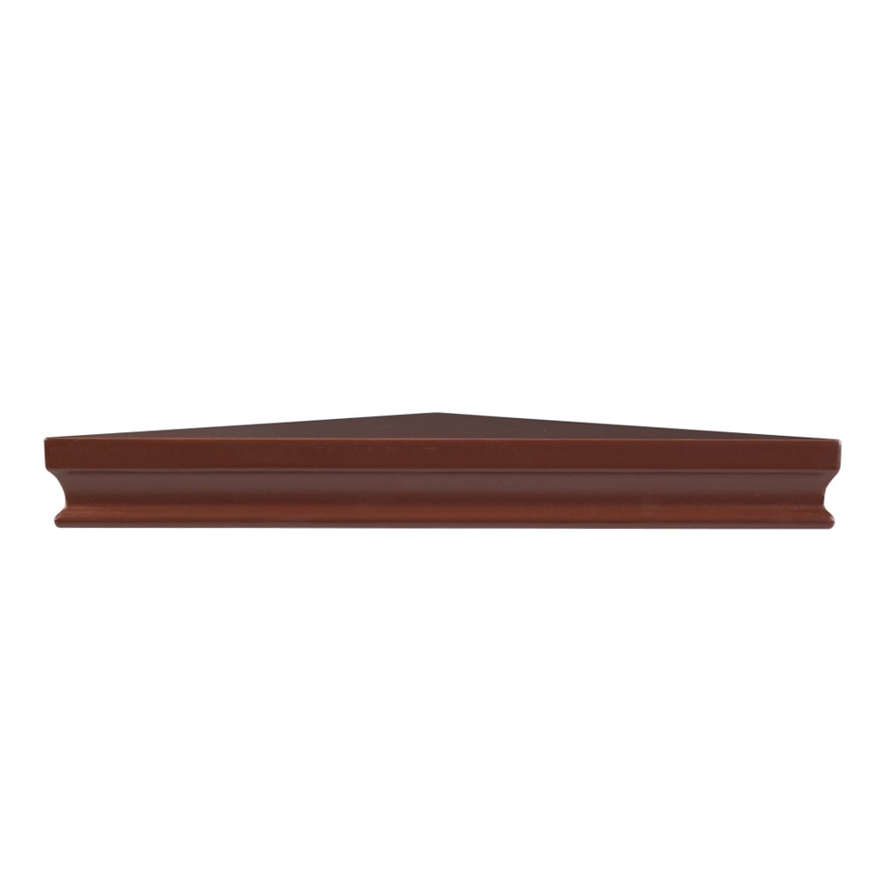 Set of 2 Floating Corner Wall Shelf, Modern Furniture Shelves Storage, Brown