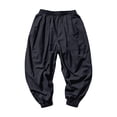 thumbnail image 5 of WOYY Boys Baggy Pants Loose Fit Trousers Kids Elastic Waist Joggers, Sizes 2-14, Black, 5 of 5