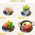 thumbnail image 5 of SKYSONIC 2 pcs Shiny Christmas Tree Pot Holders Trivets, Heat Resistant Trivets,Winter Snow Wonderland Cotton Thread Weave Mats for Hot Pads Pans Pot Bowl Teapot, 5 of 7