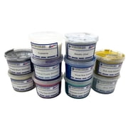 8oz Metallic Silver Ink - Half Pint Glitter Screen Printing Ink - Nevertheless Plasitsol Ink - Metallic Screen Print Ink