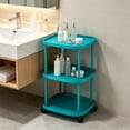 thumbnail image 6 of YuanGuangQ Rolling Mobile Side Table with Wheels, Storage Cart for Bedroom Living Room Couch, Narrow Space Shelf for Home Office Kitchen and Balcony, 6 of 6