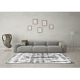 thumbnail image 3 of Ahgly Company Indoor Round Abstract Gray Modern Area Rugs, 8' Round, 3 of 4