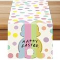 thumbnail image 1 of Decoración de conejito de Pascua, mantel creativo impreso para mesa, mantel pequeño para entrada de cocina (33 cm x 183 cm) 33 cm x 183 cm, 25, 1 of 5