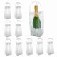 thumbnail image 2 of 10-Pack Clear PVC Bottle Coolers with Handles for Wine and Champagne, 2 of 5