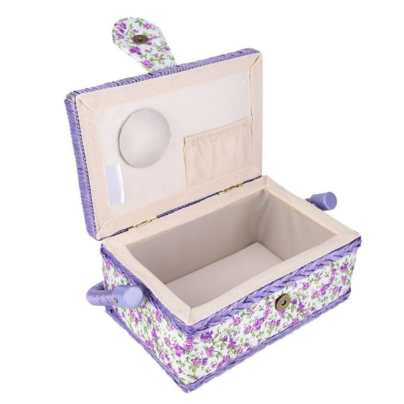 Caja de almacenamiento de costura, cesta de costura de aplicación amplia, tijeras para hilos de almacenamiento Ecomeon no