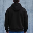 thumbnail image 4 of Full Zip Fleece Hoodie for Men Oversized Long Sleeve Pocket Loose Fit Streetwear Athletic Zip Up Sweatshirt Black 3XL, 4 of 7