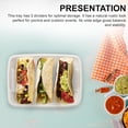 thumbnail image 5 of MT Products Disposable Rectangular Pulp Fiber Taco Holder with 3 Compartment - Pack of 15, 5 of 12