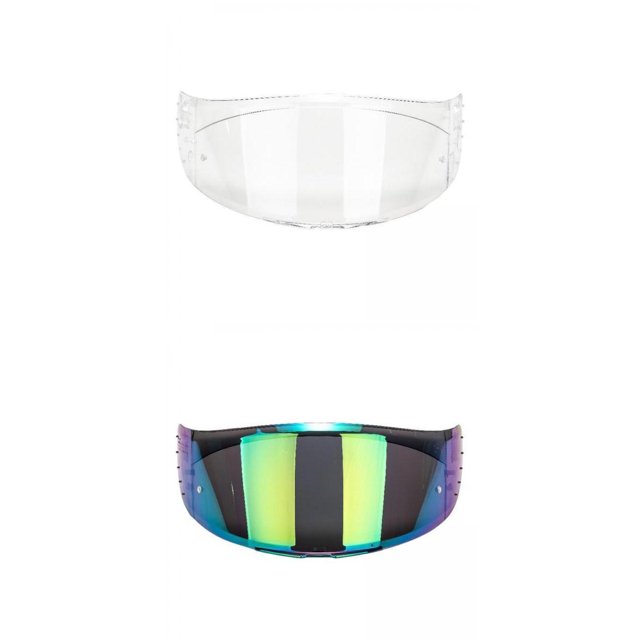 Paquete de 2 Lentes de Visera para Casco de Motocicleta shamjiam UV400 Anti Vaho Lente de cascos de moto