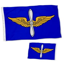 Dutern Double Sided Army Aviation Branch Plain Flag Military Banner 3 Ply with Brass Grommets 3x5 Feet