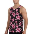 thumbnail image 2 of Haiem Lilies Flowers Men Workout Tank Top Gym Bodybuilding Sleeveless Muscle T Shirts Athletic Tank Breathable Workout Shirt-Medium, 2 of 9