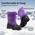 thumbnail image 4 of Dream Pairs Boys & Girls Winter Snow Boots Mid-Calf Waterproof Anti-Slip Shoes with Faux Fur Lining (Little/Big Kids), 4 of 6