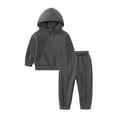 thumbnail image 1 of Gibobby Conjunto de ropa con capucha para niño pequeños, sudaderas con capucha, Tops y pantalones, conjunto de 2 uds para niños y trajes, ropa para niños(Negro,3-4 Años), 1 of 5