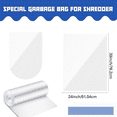 thumbnail image 2 of 60 Pcs Shredder Bags 13 Gallon Paper Shred Waste Bags 14'' x 30'' White Clear Trash Can Liners for Small Shredders, 2 of 7