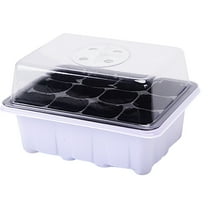 1/2/5-Pack Mini Greenhouse Propagation Box with Transparent Lid | 6/12-Cell seeds Starter Tray | Indoor Gardening Kit with Ventilation & Drainage Holes | Reusable Plant Nursery Container