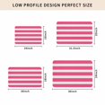 thumbnail image 5 of Pink Striped Door Mat Indoor Outdoor, Modern Simple Monochrome Geometric White Non Slip Welcome Mat with Rubber Backing, Absorbent Fabric Front Door Mats Entryway Rug for Home Patio Entrance 16"x24", 5 of 9