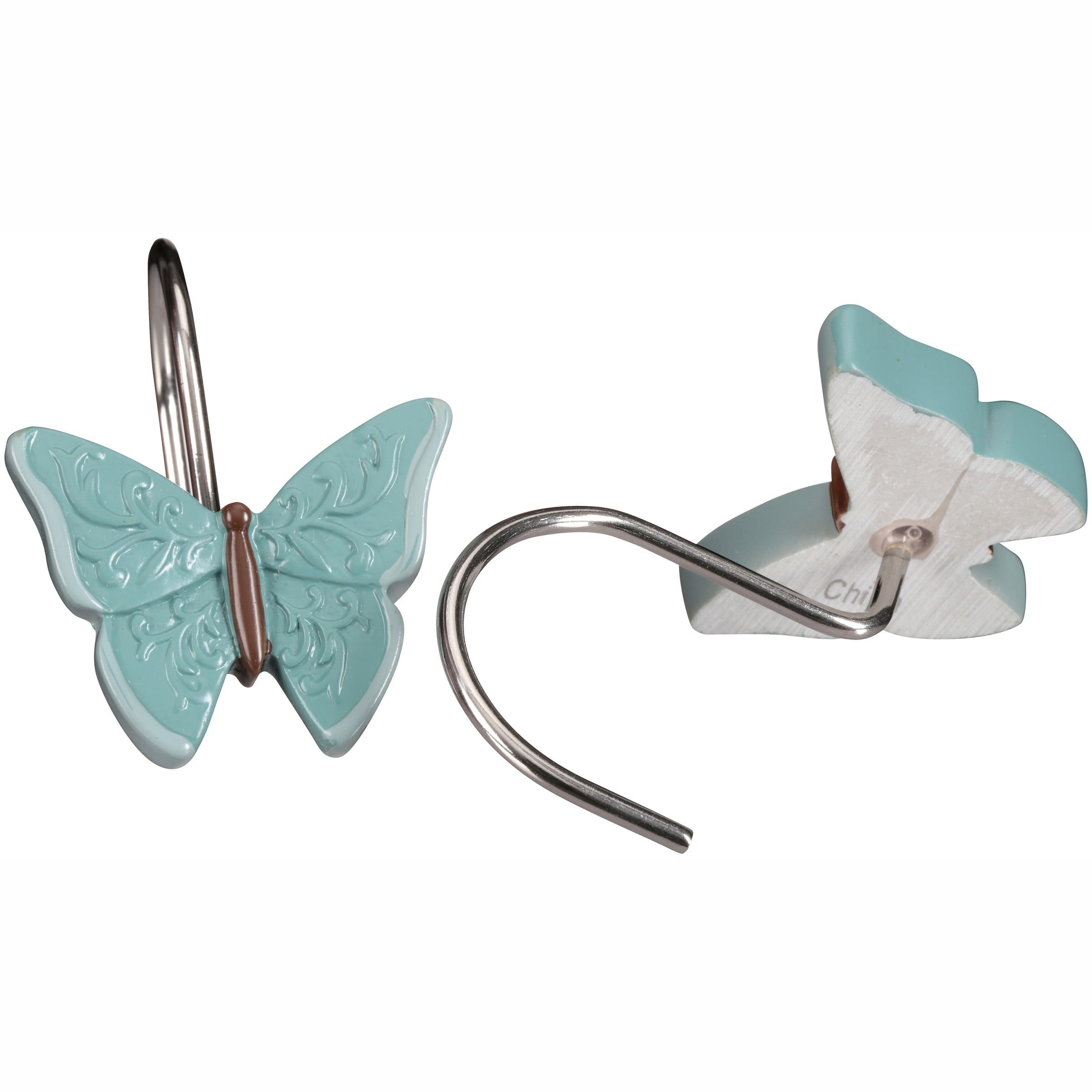 Mainstays Butterfly Blessings Shower Curtain Hook Set ...