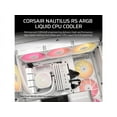 thumbnail image 2 of CORSAIR NAUTILUS 240 RS ARGB Liquid CPU Cooler – White – RS120 ARGB Fans – Fits Intel®  LGA 1851, AMD® AM5/AM4 – Simple Daisy-Chain Connections - Direct Motherboard  Connection, 2 of 17