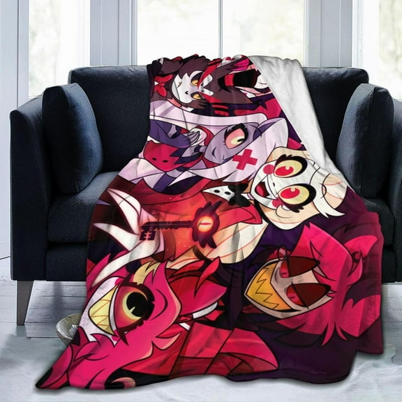 Hazbin Hotel Anime Style-21 Ultra-Soft Micro Warm Fuzzy Fleece Blanket Throw Gift Decoration For Home Car Camp Office 60"x50"