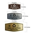 thumbnail image 2 of Fancy Cans and Bottles Recycling Sign (Navy Blue/Gold) - Large, 2 of 5