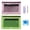 Green&Pink, variant on KOYPTL 2Pack Oxford Cloth Pencil Case,Sturdy Pen Pouch for Binder with Double Layer,Large Capacity Zipper Closure Pencil Bag Clear View Window for Office Stationery Organization Travel Cosmetic Bag