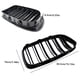 thumbnail image 4 of ABS doble línea protectora reemplazable rejilla de riñón delanteroGlossy Ridney Grille Front Grill Motors Styling Accesorios reemplazables 51137261356 Reemplazo para Sedan F10 de 5 series 2010-2016 Yuarrent VI001701-00B, 4 of 6
