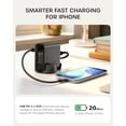 thumbnail image 5 of Satechi ChargeView 140W Desktop Charger, GaN Charging Station with Live Power Display, Four USB-C Ports, Designed for Modern Workspaces, Space Black, 5 of 6