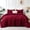 Wine Red, variant on Jessy Home 3 Piece Fleece King Comforter Set - Soft & Warm Fluffy Green Sherpa Bedding , Fuzzy Heavy Double Sided Design Winter Comforter with 2 Pillow Cases