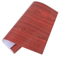 RENACLIPY Wood Wallpaper Self Adhesive Wood Grain Wallpaper Dark Red 1 Roll