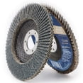 thumbnail image 2 of Eco Edge 10-Pack 4.5-Inch 80 Grit High Density Germany VSM Premium ZIRCONIA Flap Discs (4-1/2" x 7/8" Arbor, Bevel Type 29) For Angle Grinder, 2 of 4