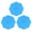 Blue, variant on 3PCS Leakproof Lovley Umbrella Design Silicone Cup Lids Dustproof Suction Sealed Mug Covers (Blue)