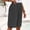 #496-Dark Gray, variant on Womens Shorts Elastic Waistband Straight Leg Loose Fit Solid Soft Breathable Casual Linen Shorts for Summer Gift