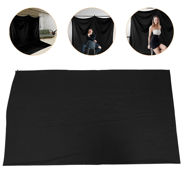 QUMIIRITY 1Ud Tela Telón Negro Para Y Fotografía Uso En Casa Y Eventos