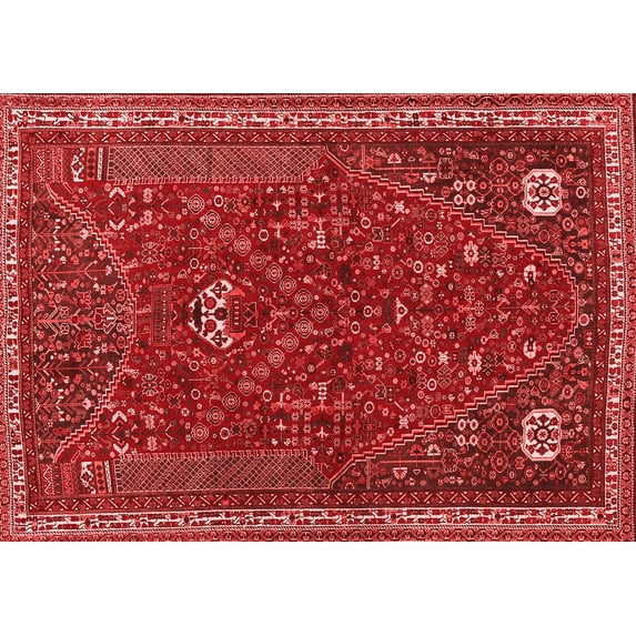 Ahgly Company Indoor Rectangle Persian Red Traditional Area Rugs, 8' x 12'