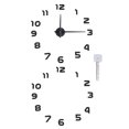 thumbnail image 2 of Reloj de pared, diseño de números, reloj de pared silencioso sin marco, reloj de pared sin marco, funcionalidad de alta precisión, 2 of 12