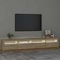 thumbnail image 6 of vidaXL TV Stand with LED Lights TV Console Media Unit Entertainment Center, 6 of 150