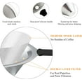 thumbnail image 2 of Coffee Filter for Chemex Stainless Steel Pour Over Metal Coffee Dripper Reusable Cone filter for Chemex, Carafes and Other Coffee Makers(2 Silver Pack), 2 of 5