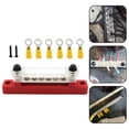 thumbnail image 3 of Bloque de distribución de energía shamjiam 48V Heavy Duty 150A 6 vías rojo, 3 of 8